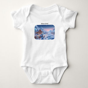Gletscher Grinch Land der Eis Magischer Winter Bab Baby Strampler