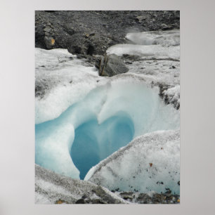 Gletscher-Herz-Plakat Poster