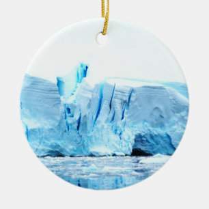 Gletscher in der Antarktis Keramik Ornament