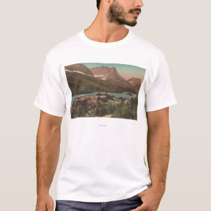 Gletscher, M.Ü. - Ansicht der Chalets u. See-St. T-Shirt