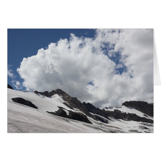 Gletscher mit Wolkenkarte (Vorderseite (Horizontal))