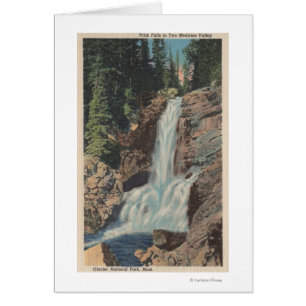 Gletscher, MT - Ansicht von Trick Falls & Medicine