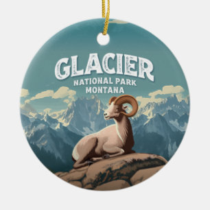 Gletscher-Nationalpark Dickhornschaf Keramik Ornament