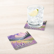 Gletscher-Nationalpark | Frühlings-Lavendel-Aquare
