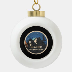Gletscher-Nationalpark Keramik Kugel-Ornament