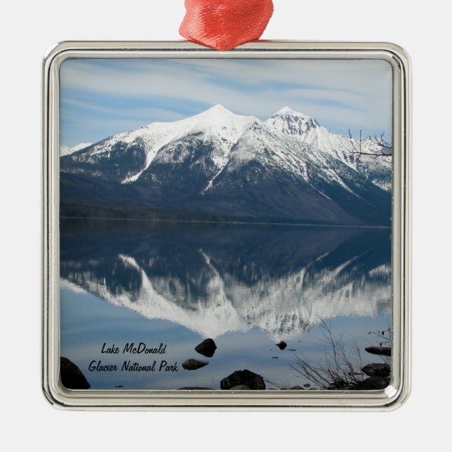 Gletscher-Park-Verzierung! Ornament Aus Metall (Vorne)
