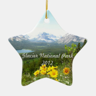 Gletscher-Parkverzierung Keramik Ornament