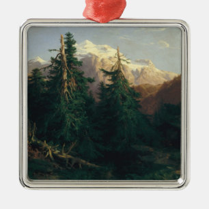 Gletscher, Rosen Lanigletscher, 1854 Silbernes Ornament