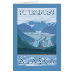 Gletscher-Szene - Petersburg, Alaska