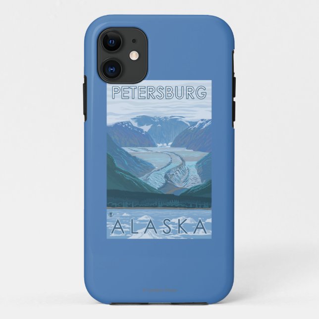 Gletscher-Szene - Petersburg, Alaska Case-Mate iPhone Hülle (Rückseite)