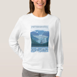 Gletscher-Szene - Petersburg, Alaska T-Shirt