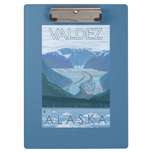Gletscher-Szene - Valdez, Alaska Klemmbrett