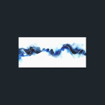 Gletscherbruch Leinwanddruck<br><div class="desc">Gletscherbruch III von Grace Popp. Die dunkle,  lebendige blaue Linie wird in tiefblauen Tönen mit einem limitierten weißen Hintergrund dargestellt.</div>