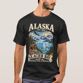 Gletscherbucht Nationalpark Alaska Bergsee Adv T-Shirt