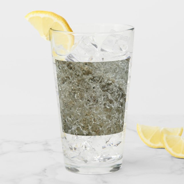 Gletschereis Abstrakte Naturstruktur Glas (Vorderseite Ice)