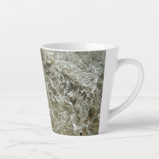 Gletschereis Abstrakte Naturstruktur Milchtasse (Rechts)