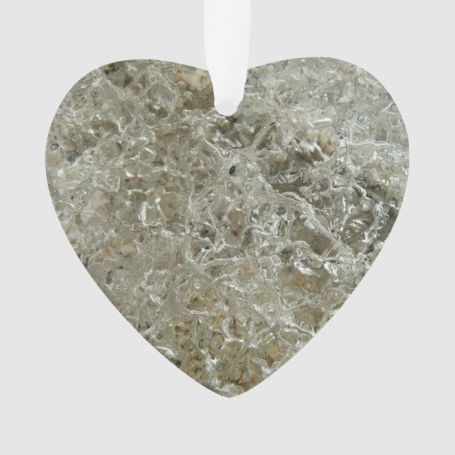 Gletschereis Abstrakte Naturstruktur Ornament (Vorderseite)