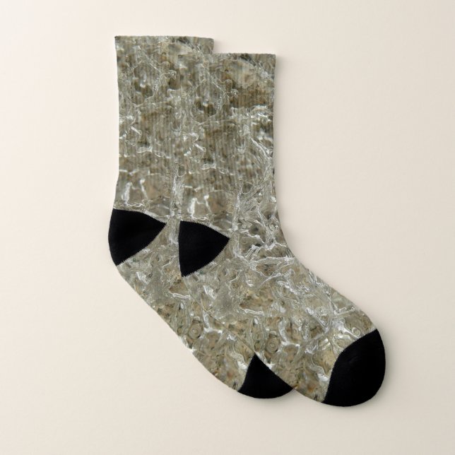 Gletschereis Abstrakte Naturstruktur Socken (Paar)