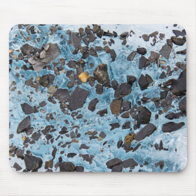Gletschereis mit einem Spritzer Gold - Gletscher Mousepad (Vorne)