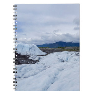 Gletschereisfeldlandschaft mit Bergblicken Notizblock