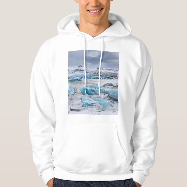 Gletschereislandschaft, Island Hoodie (Vorderseite)