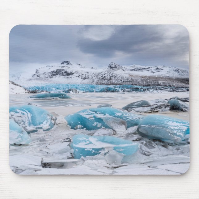 Gletschereislandschaft, Island Mousepad (Vorne)