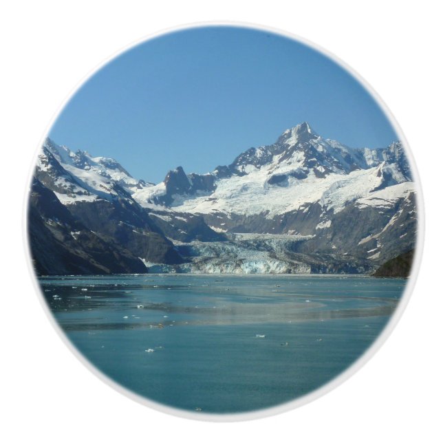 Gletschergewässer von Alaska Gefüttert Keramikknauf (Vorderseite)