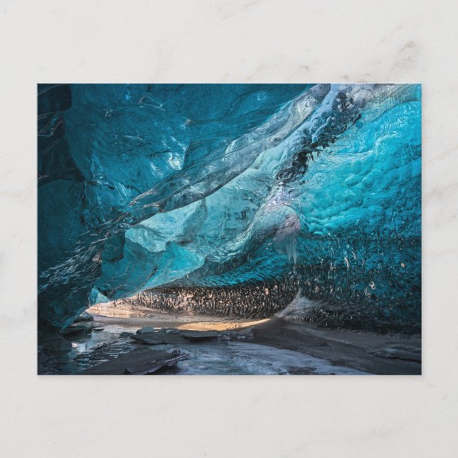 Gletscherhöhle | Nationalpark Vatnajoekull, Island Postkarte (Vorderseite)