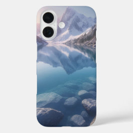 Gletscherkante Kristallwasser iPhone 16 Hülle