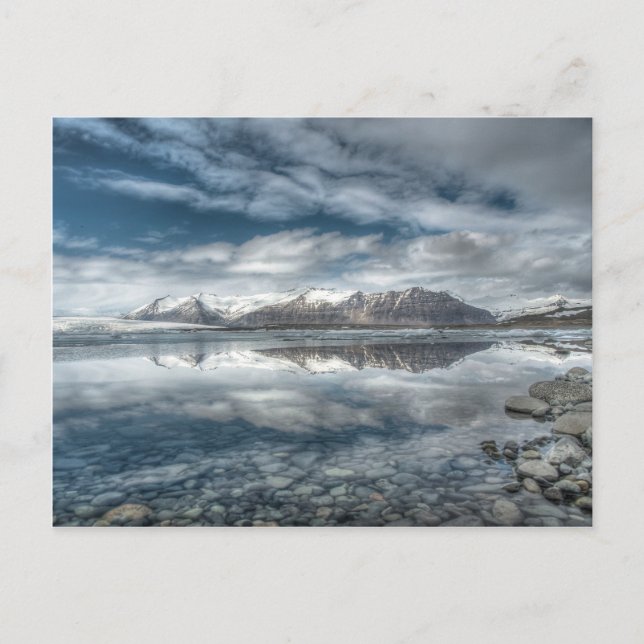 Gletscherlagune Jokulsarlon, Island Postkarte (Vorderseite)