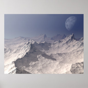 Gletscherlandschaft Poster
