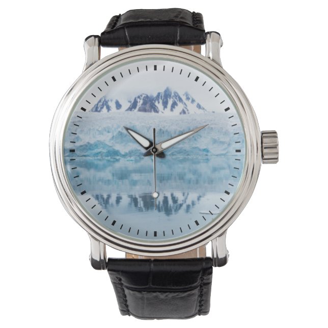 Gletscherreflektionen, Norwegen Armbanduhr (Vorderseite)