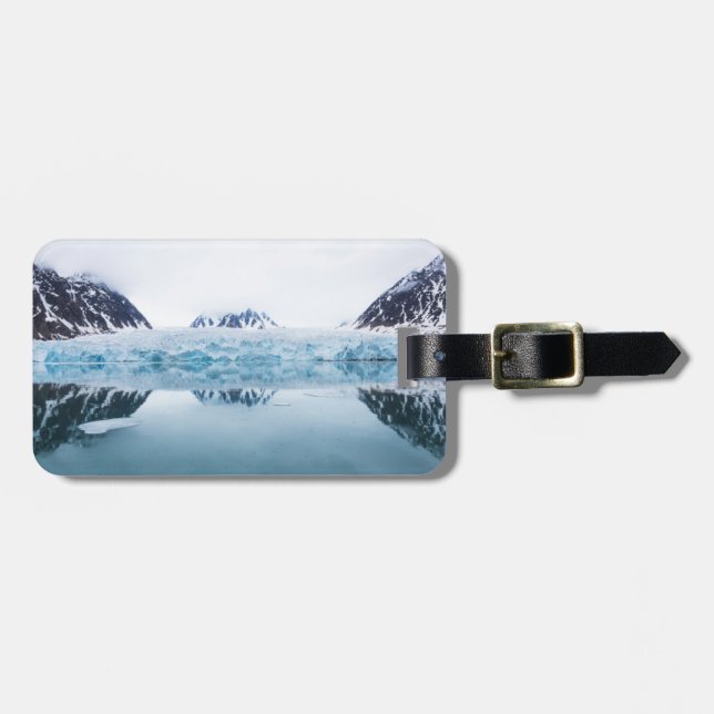 Gletscherreflektionen, Norwegen Gepäckanhänger (Vorderseite horizontal)