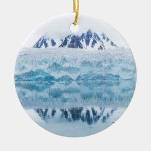 Gletscherreflektionen, Norwegen Keramik Ornament