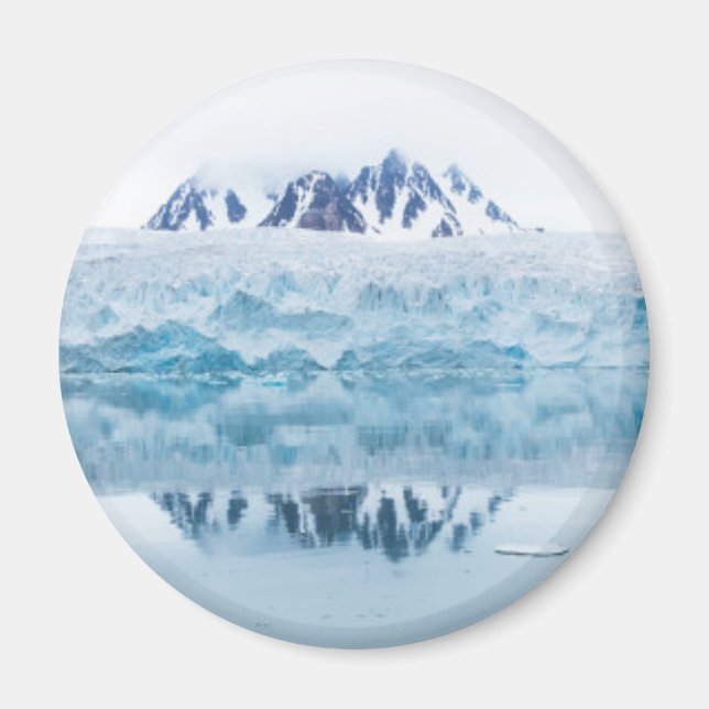 Gletscherreflektionen, Norwegen Magnet (Vorne)