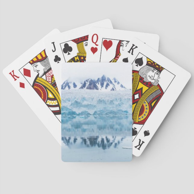 Gletscherreflektionen, Norwegen Spielkarten (Rückseite)