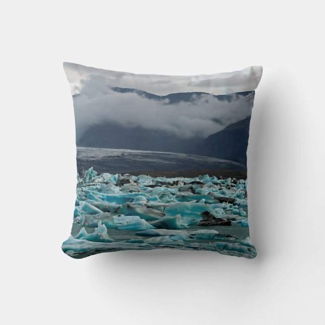 Gletschersee Jokulsarlon - Island Kissen (Vorderseite)