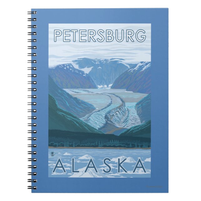Gletscherszene - Petersburg, Alaska Notizblock (Vorderseite)