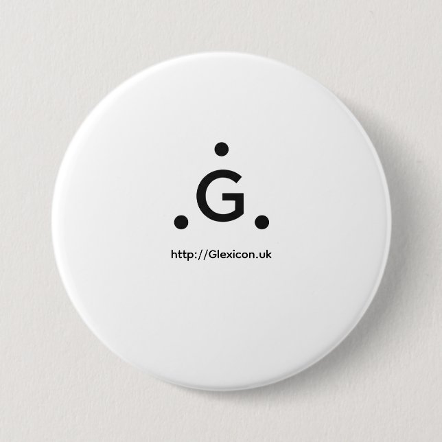 Glexicon UK Button (Vorderseite)