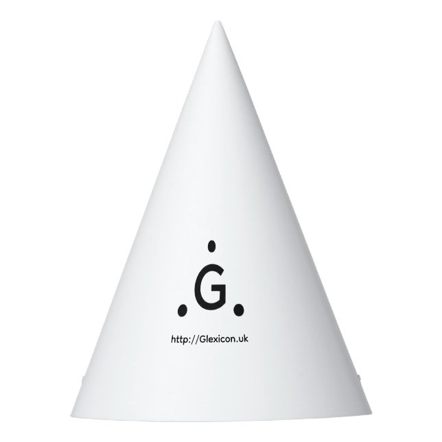 Glexicon UK Partyhut (Vorderseite)