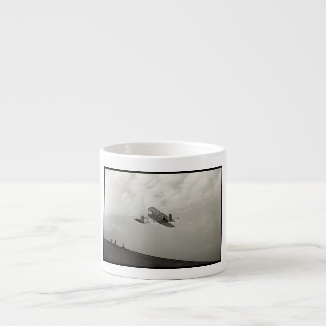 Glider Test Flight Aviation Wright Brothers Espressotasse (Vorderseite)