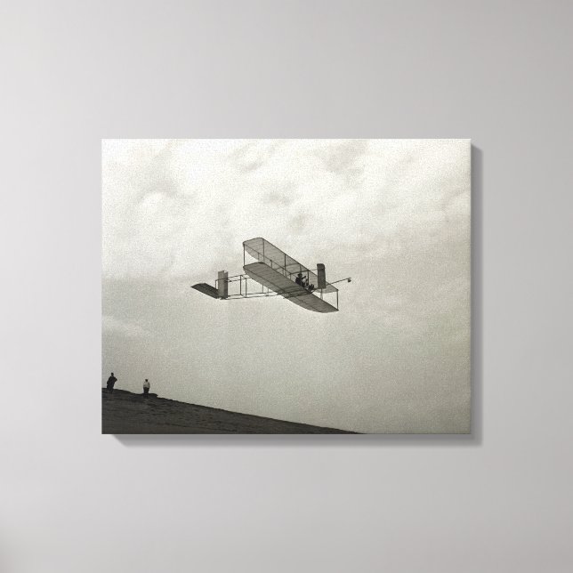 Glider Test Flight Aviation Wright Brothers Leinwanddruck (Vorderseite)