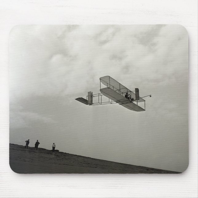 Glider Test Flight Aviation Wright Brothers Mousepad (Vorne)