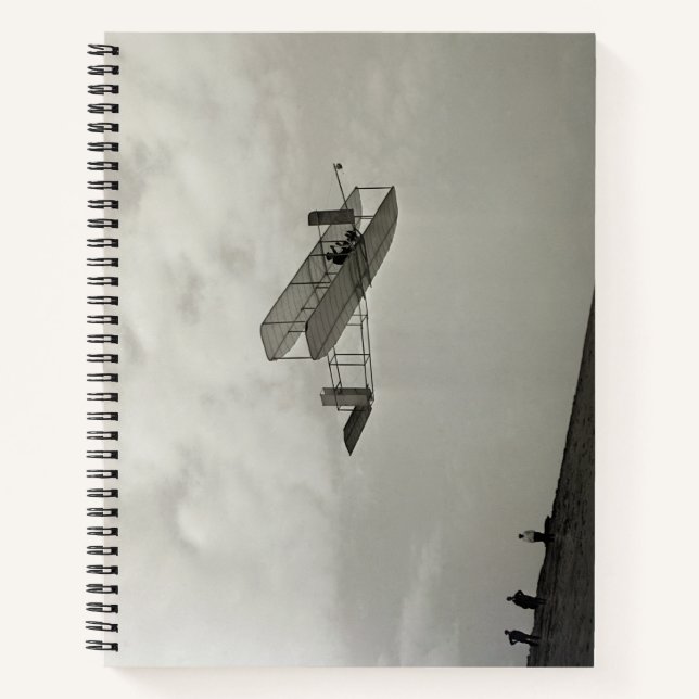 Glider Test Flight Aviation Wright Brothers Notizbuch (Vorderseite)