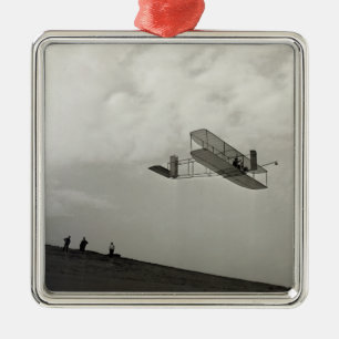 Glider Test Flight Aviation Wright Brothers Ornament Aus Metall