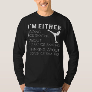 Gliding and Grinning: Funny Ice Skaten T - Shirt