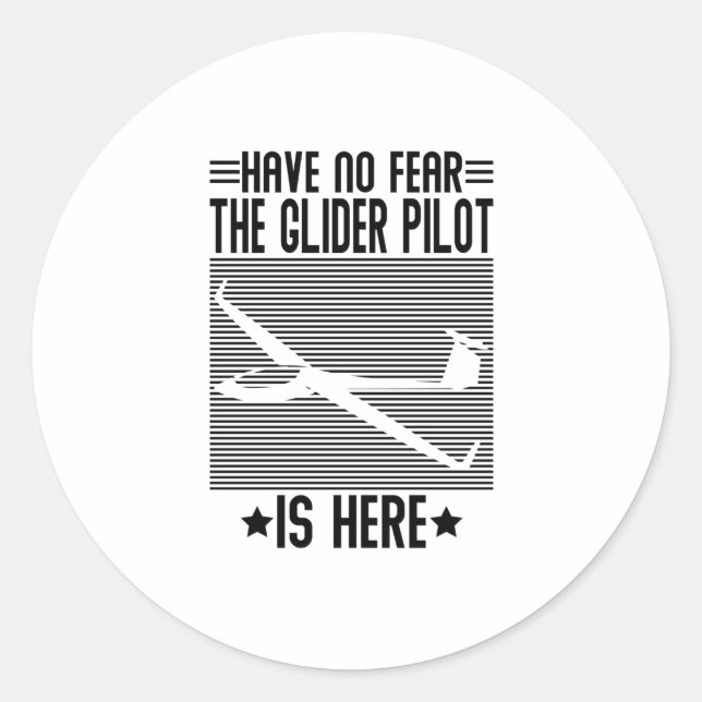 Gliedfahrer | Gliding Glide Thermals Hobby Geschen Runder Aufkleber (Vorderseite)