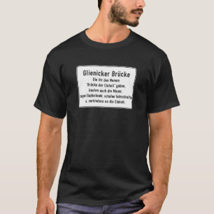 Glienicker Brücke, Berliner Mauer, T-Shirt