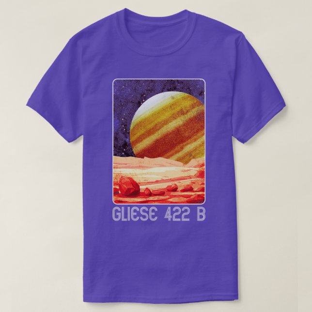 Gliese 422 b Exoplanet Planet T-Shirt (Design vorne)