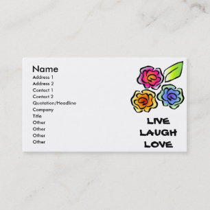 Glimmericks Floral 3 Cartes de visite